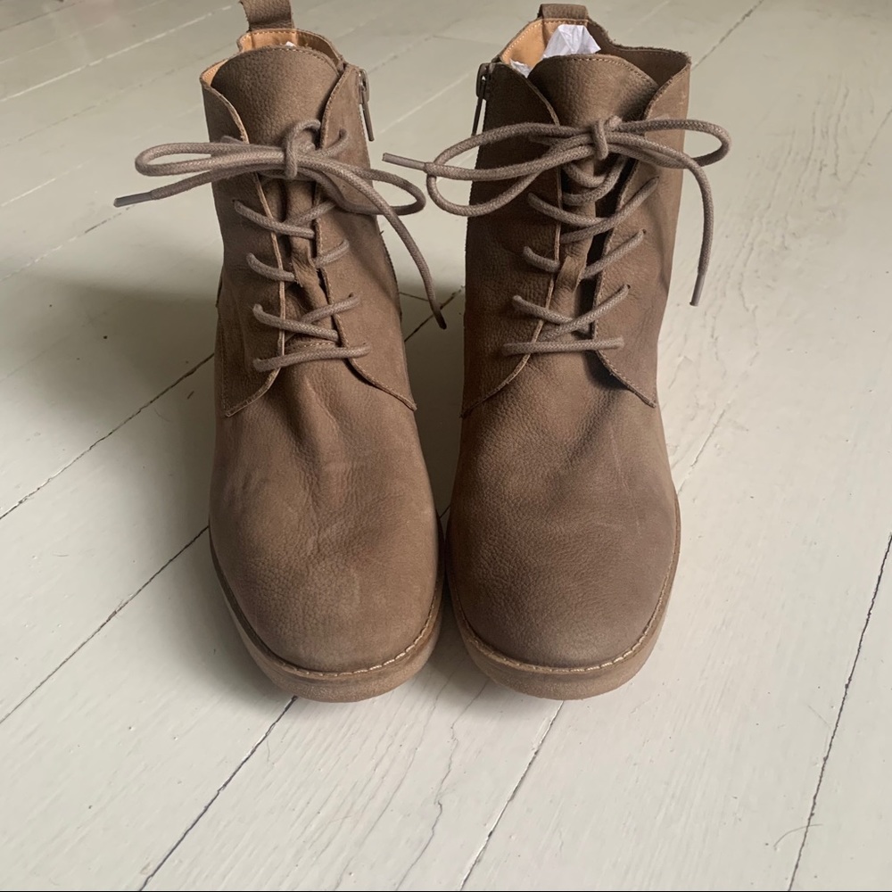 Lucky Brand lace up booties